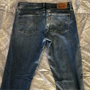 Levis 711 Skinny Jeans Womens 27 Blue Medium Wash Stretch Denim Classic Slim Fit